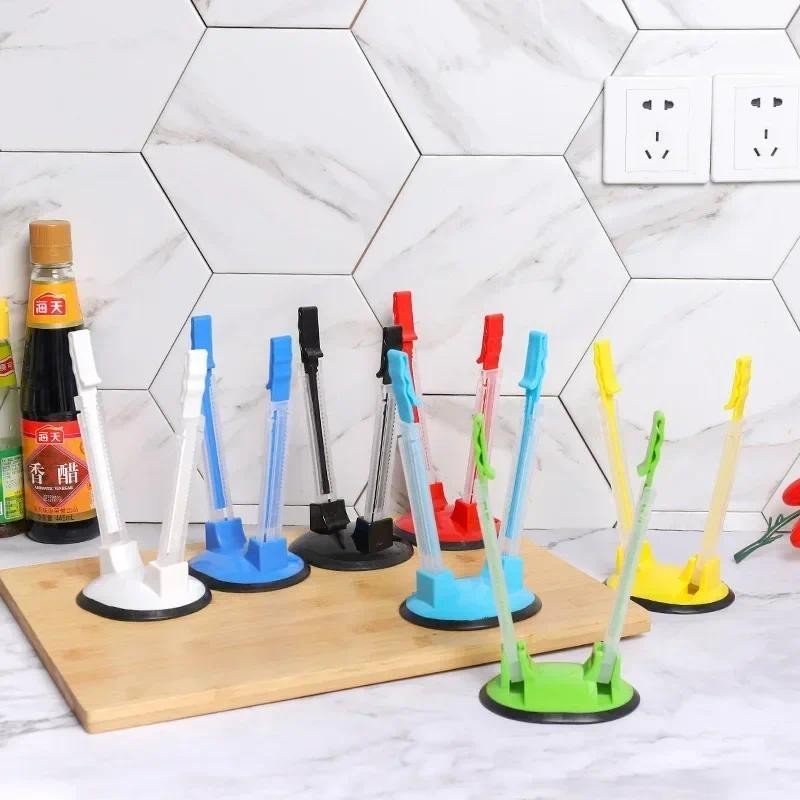 Zip lock Storage Bag Clip Adjustable Non Slip Bag Holder Hands-Free ...