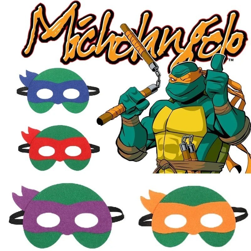 Ninja Turtles Masks Teenage Mutant Kids Felt Eye Masks Cosplay