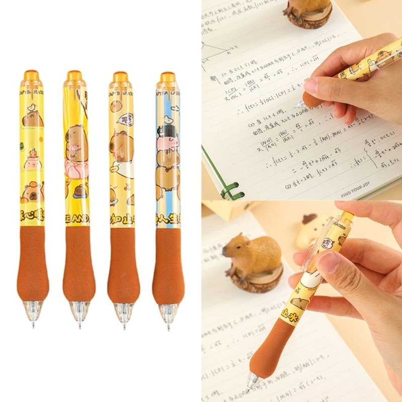 love* 4Pcs Cartoon Gel Pen Retractable Gel Pen Refillable Writing Pen 0 ...