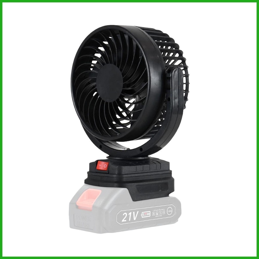 Battery Fans Portable Battery Powered Cordless Garage Fan Adjustable ...