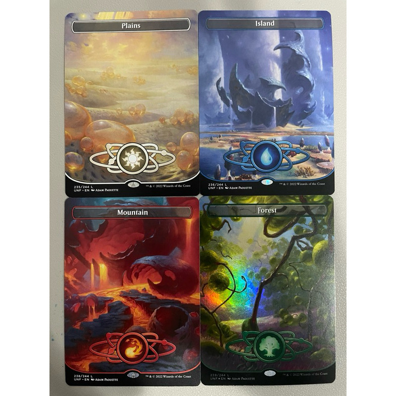 MTG:Unfinity (UNF) Basic Island, land card (Full Art)(Foil) | Shopee ...