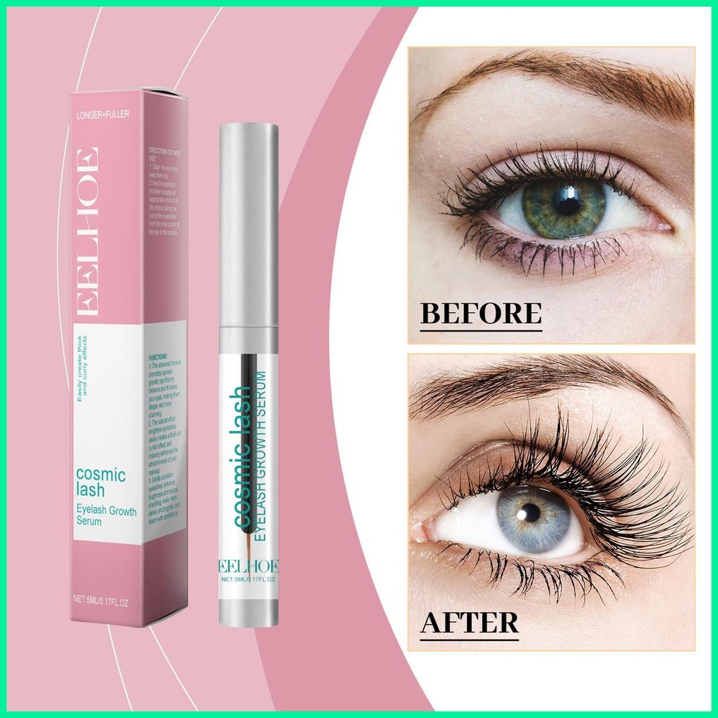 Eyelash Growth Liquid Eyelash Enhancer for Sensitive Eyes Portable Lash ...