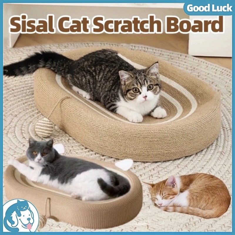 Sisal Cat Scratch Board Large Size Cute Cat Bed Wear-resistant Non ...