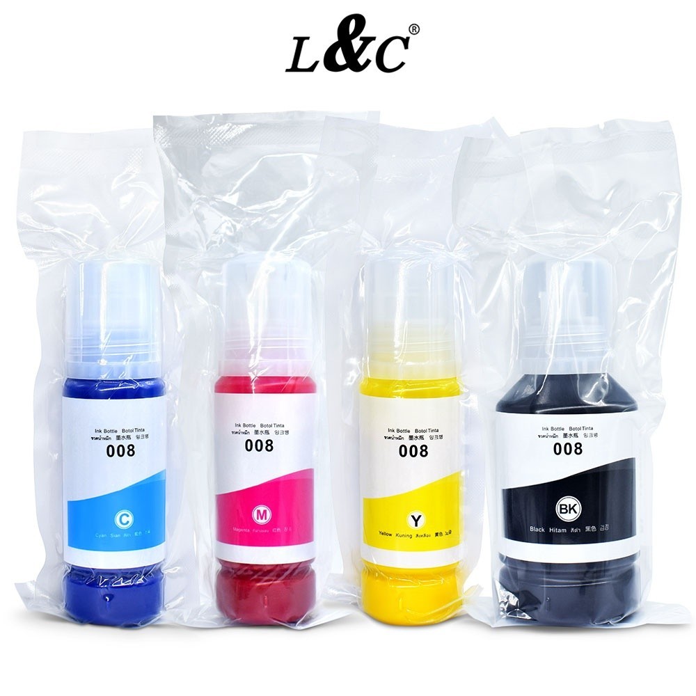 L&C 008 Pigment Ink For Epson 008 Ink For Epson L6460 L6490 L6550 L6570 ...