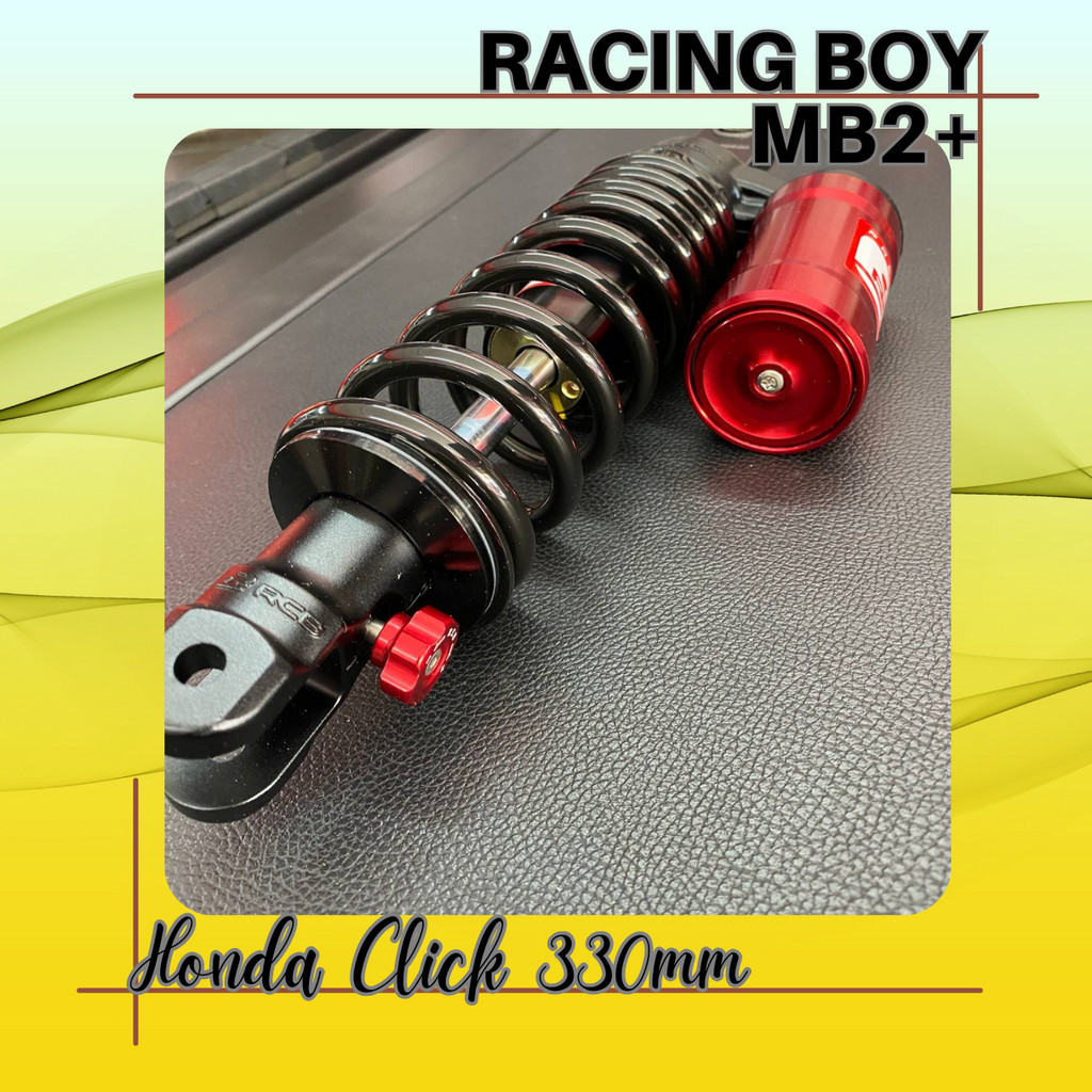 RCB Mono Shock MB2+ Series for Honda Click/Beat 330mm red black ...
