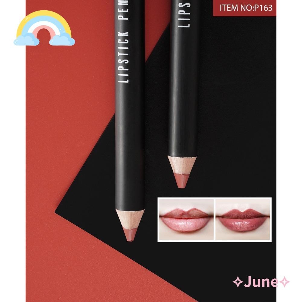 JUNE Lipstick Lip Dye Pen, Cosmetic Hydrating Waterproof Lipliner, Long