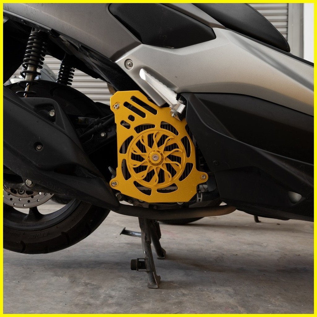 Kt Radiator Cover With Gold Spinner For Nmax V1 V2 And Aerox V1 And V2 Shopee Philippines