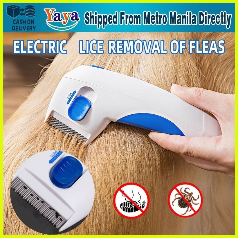 【Battery Included】Flea Doctor Comb Electric Dog Anti Flea Comb Head