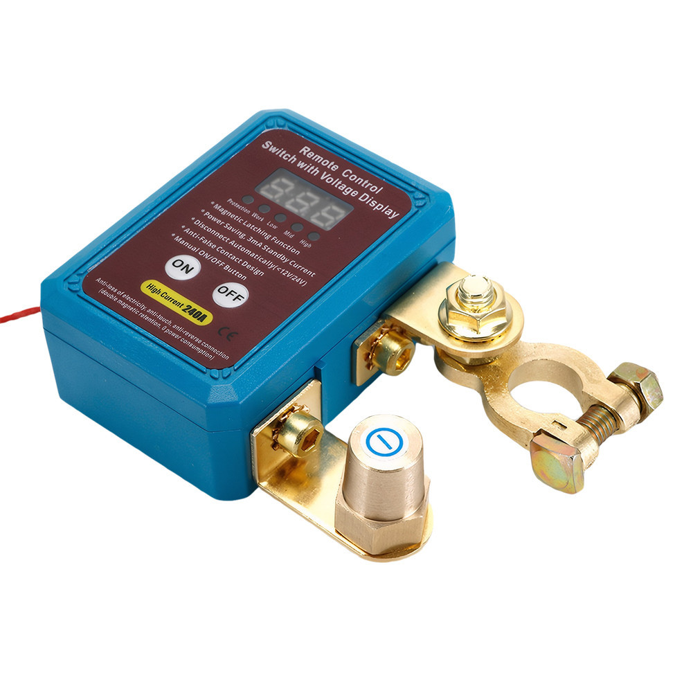 12V 240A Remote Battery Disconnect Switch Anti-Leakage Power Cut Off ...