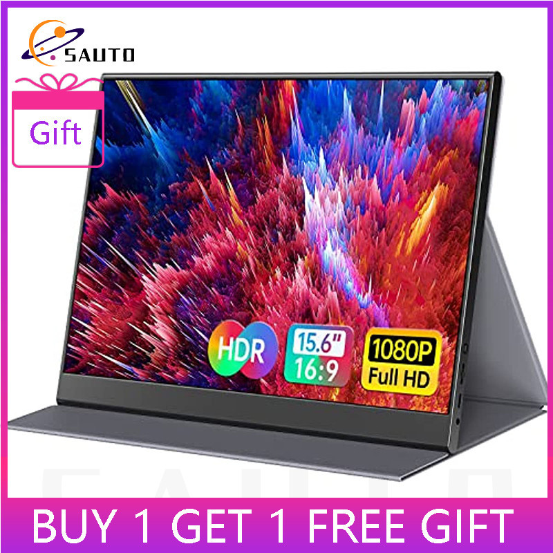 Portable Monitor 15.6 Inch USB Type-C Full HD IPS 1080P Portable ...
