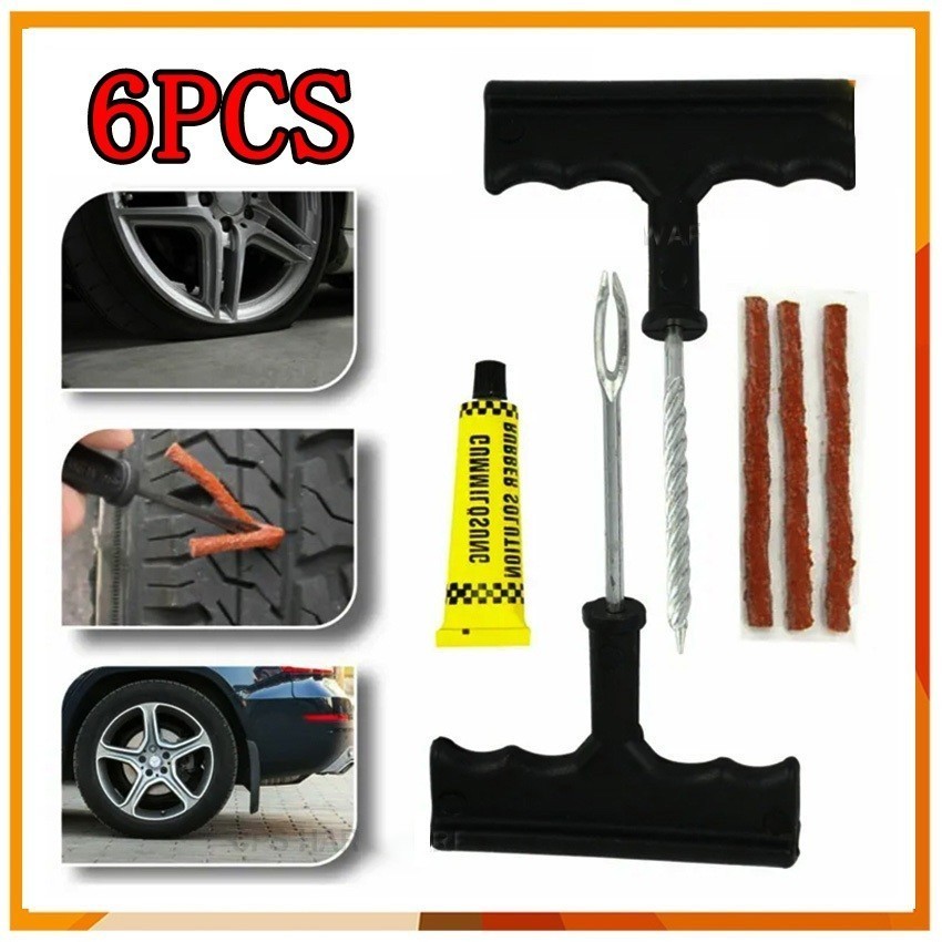 Tubeless Tire Repair Kit for Car, Motorcycle, and Electric Scooter