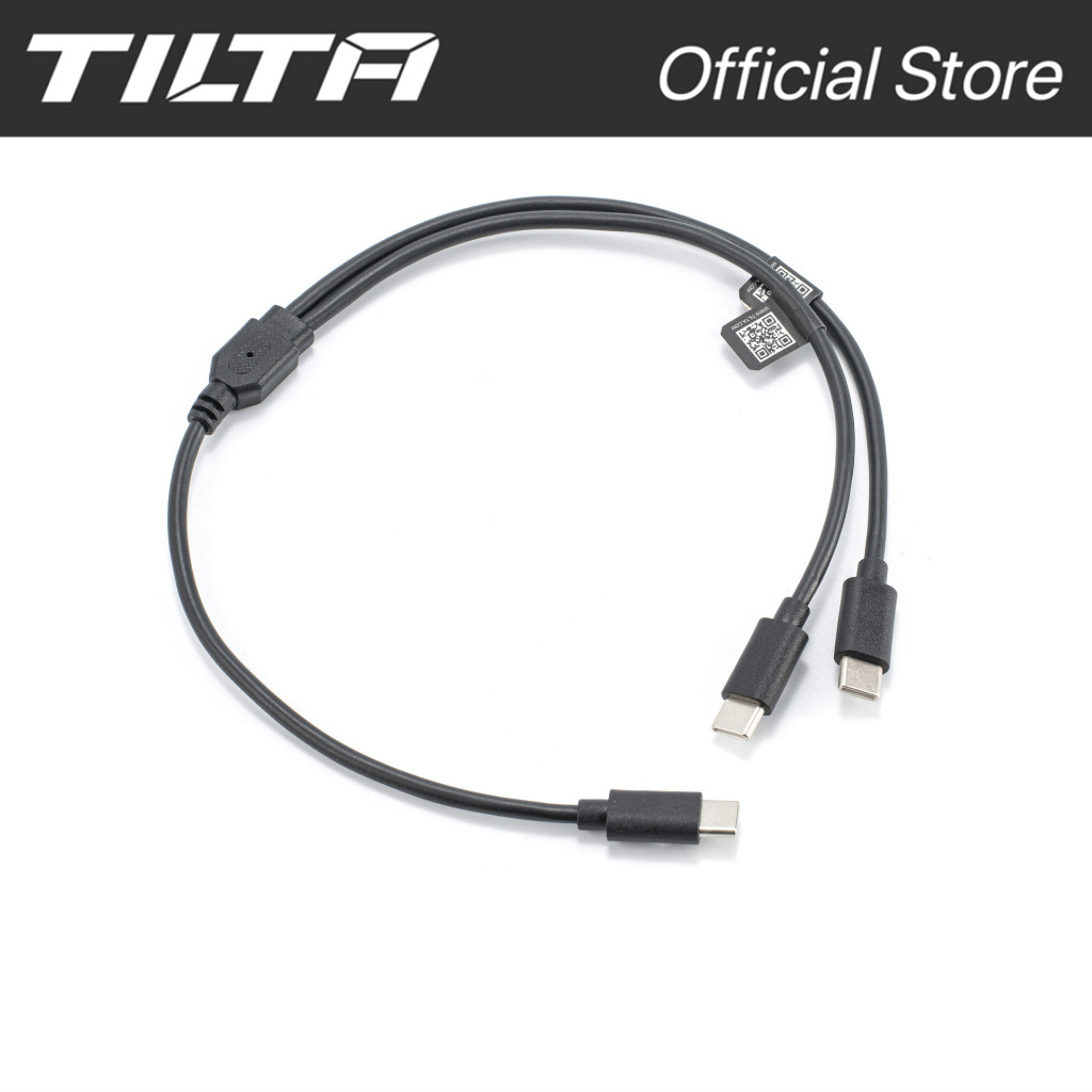 TILTA Shooting Accessories 350mm USB-C to Dual USB-C Splitter Control ...