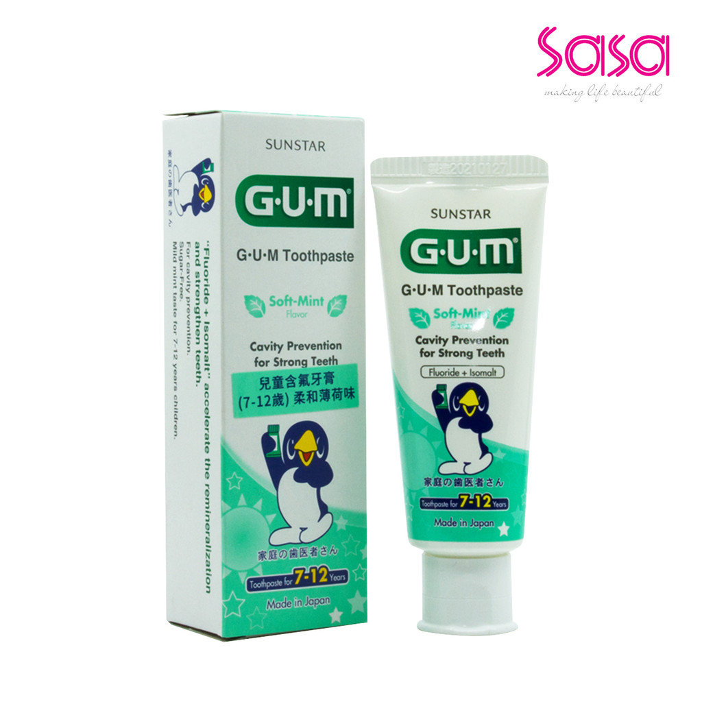 Sunstar Gum Toothpaste (7-12 Years) Mint (70g) | Shopee Philippines