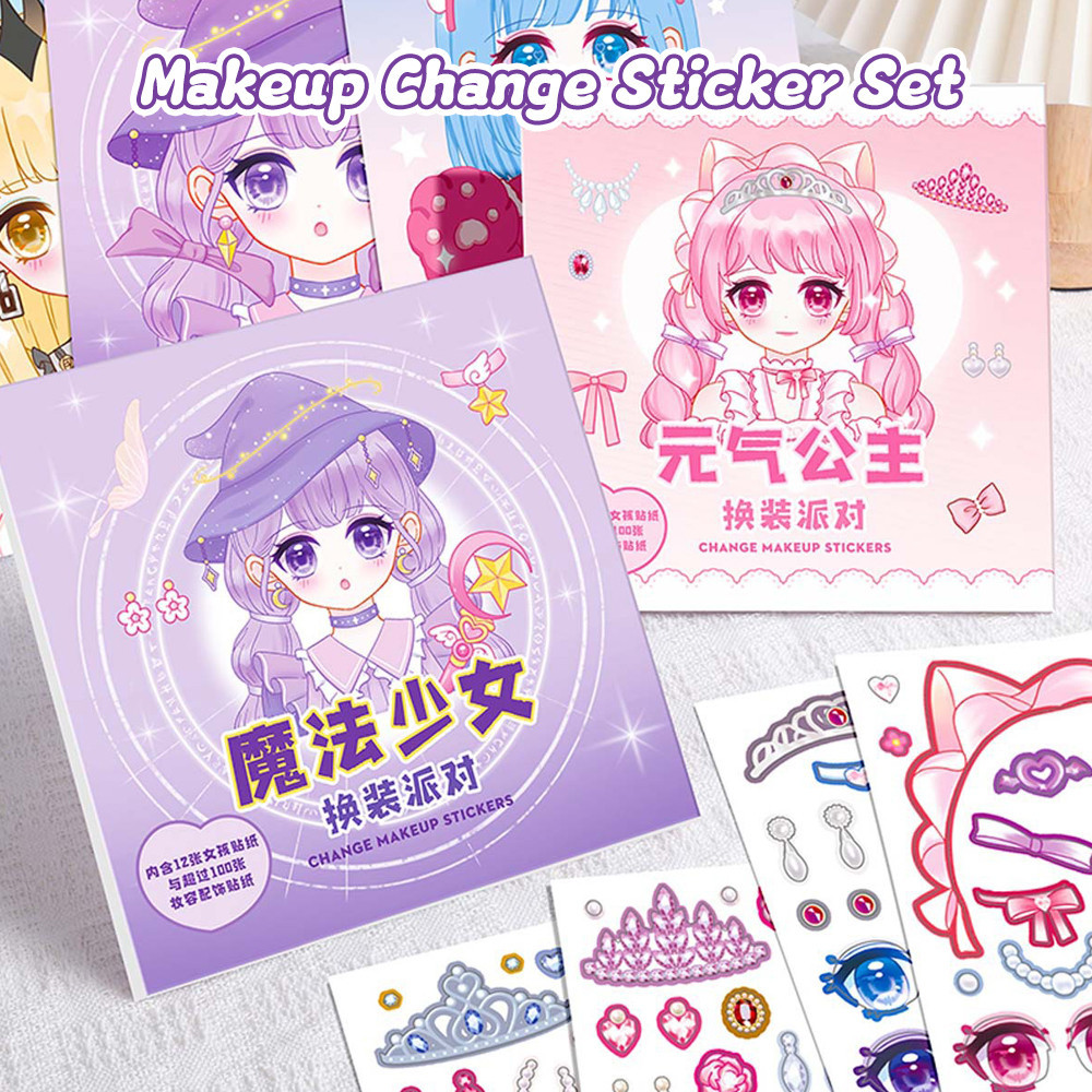 HB sticker for dress up doll sticker book gift for baby girl | Shopee ...