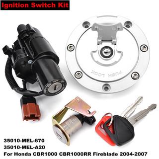 CBR 1000 1000RR Motorcycle Fuel Gas Cap Ignition Switch Lock Key For ...