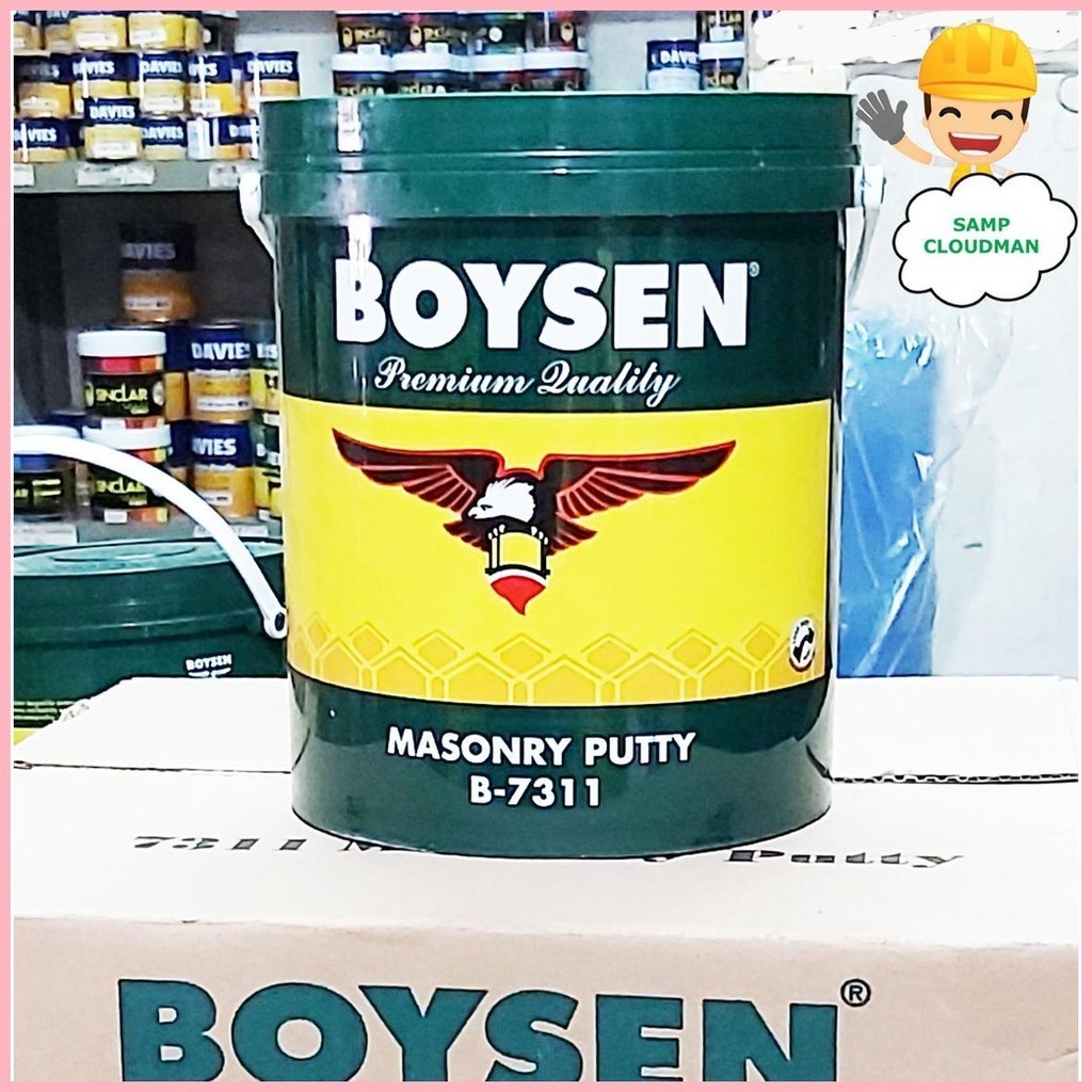 【Hot】 Boysen Masonry Putty 4 Liters Gallon B-7311 Wall Concrete Putty ...