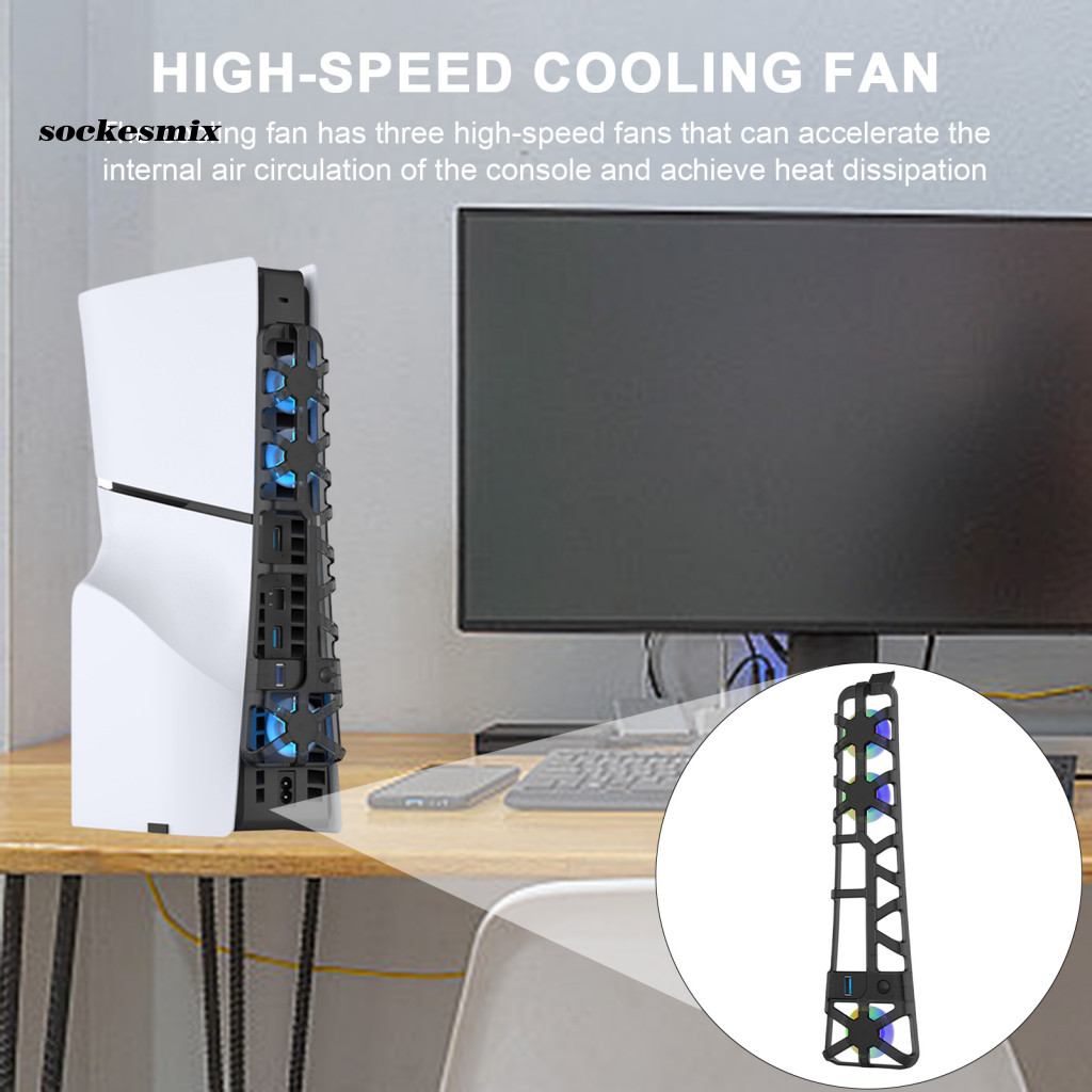 Sx Quiet Cooler Fan Usb Quiet Cooler Fan Ps5 Slim Cooling Fan Quiet