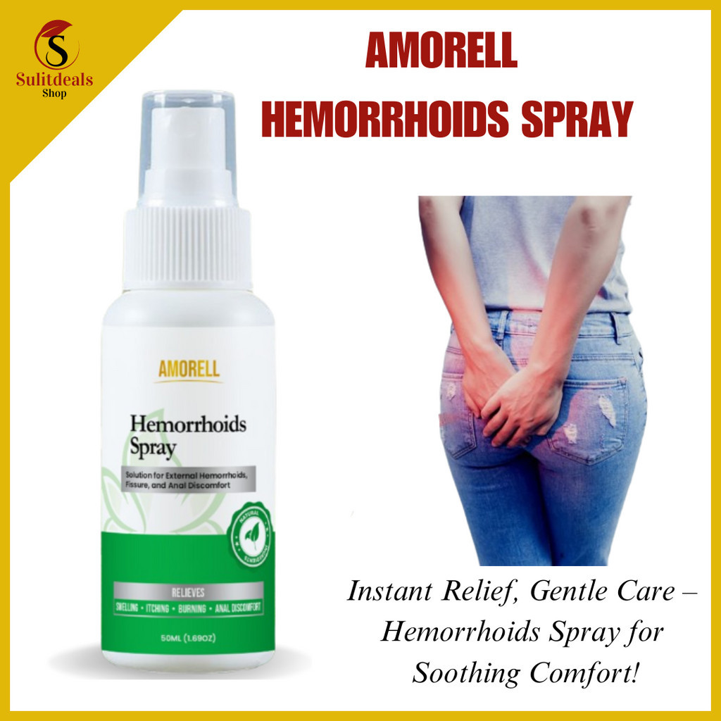 Amorell Hemorrhoids Spray 50ml Natural Herbal Hemorrhoids Spray