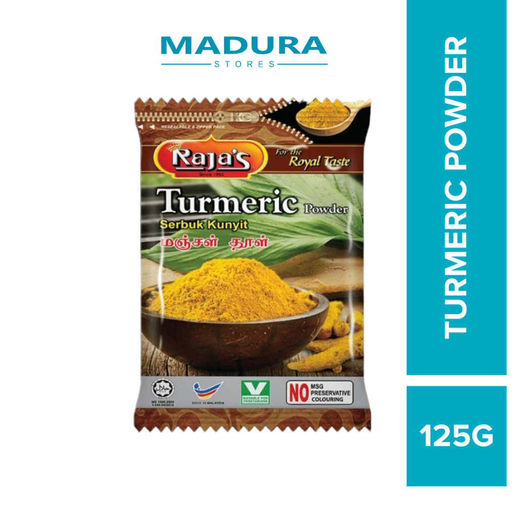 Raja's Turmeric Powder 125g (Serbul Kunyit) | Shopee Philippines