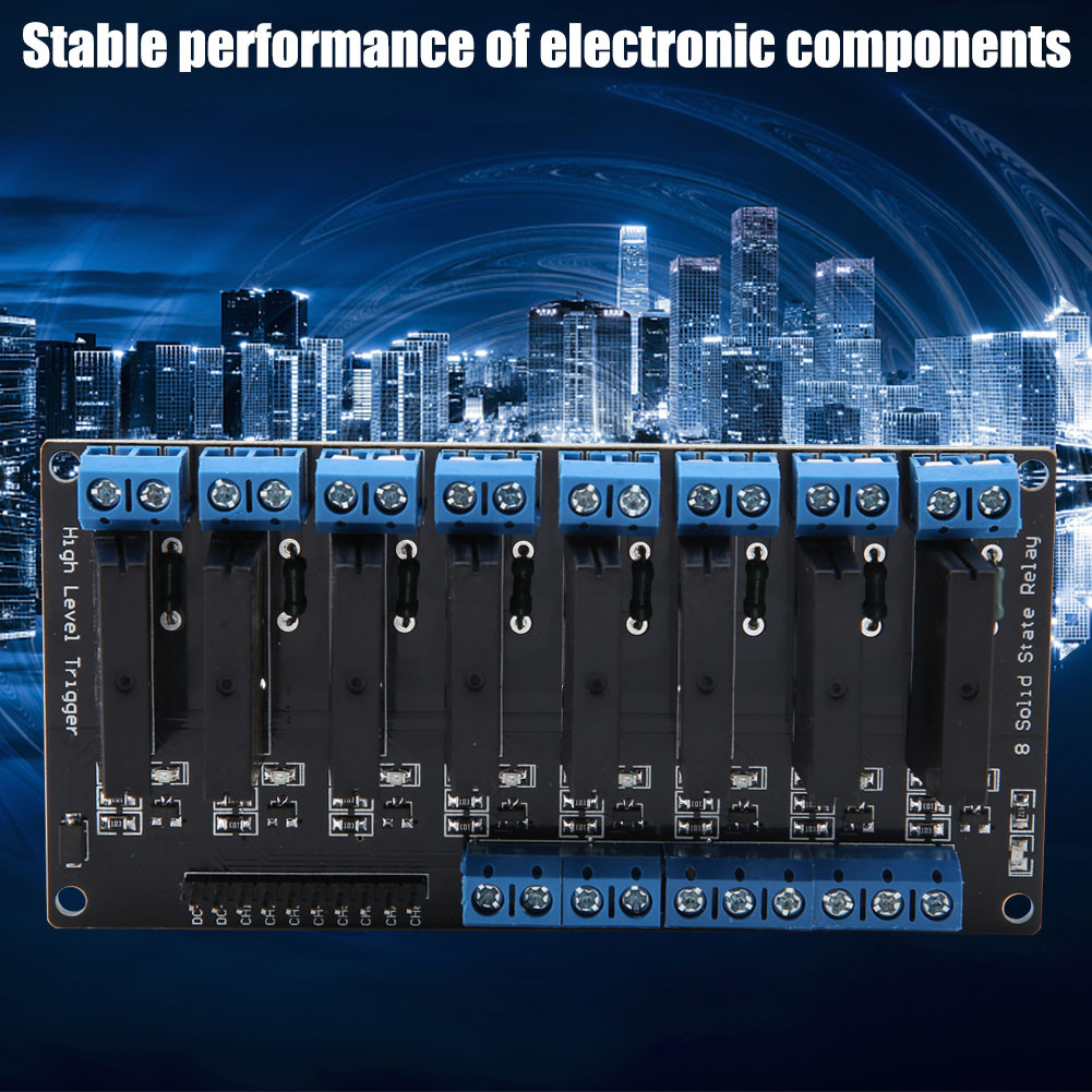Soxii Solid State Relay Module 5V 8 Channel with Fuse High Level ...
