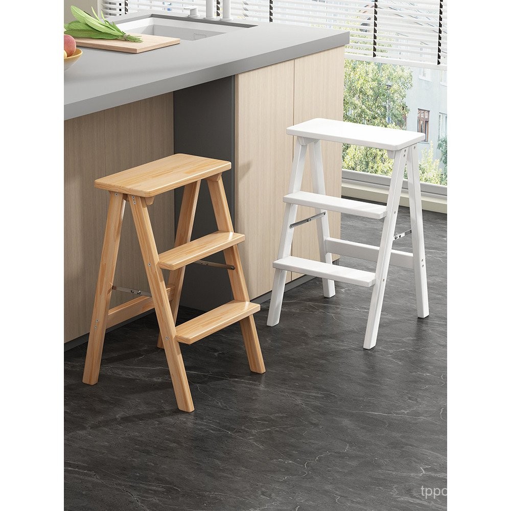 Folding Ladder Stool Household Ladder Living Room Stool Three-Step ...