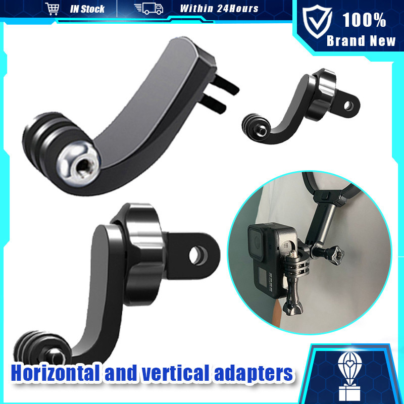 Universal 360° Gopro Vertical Mount Rotating Adapter Motorcycle Helmet ...