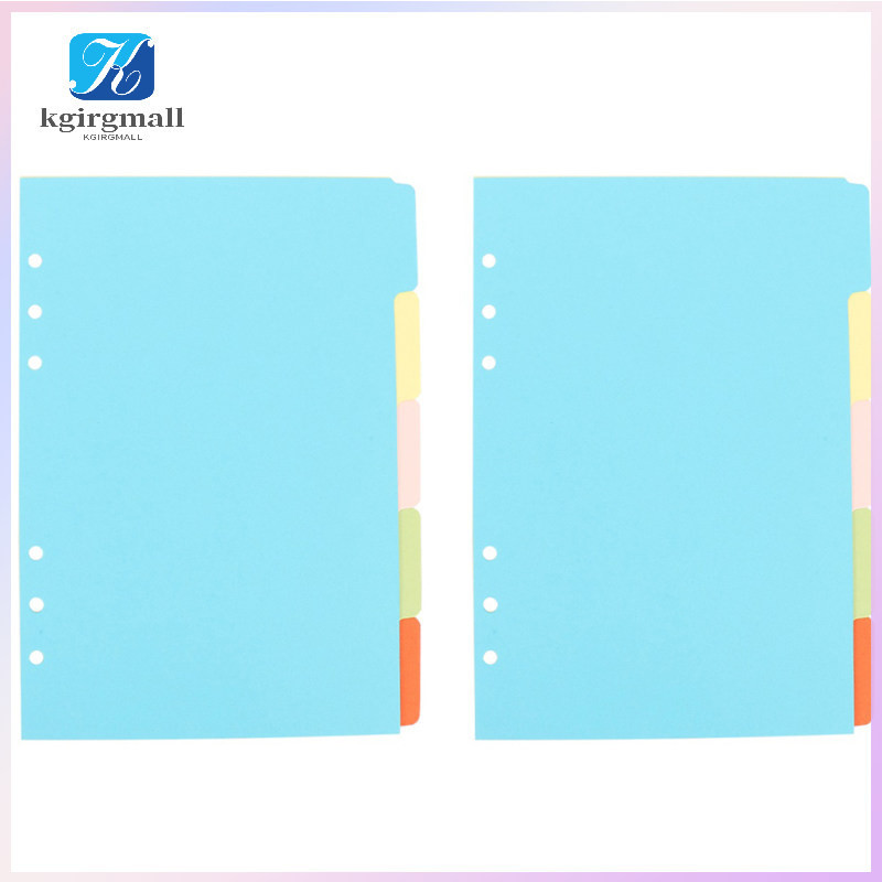 Colored Pages Labels Divider for Binder Multicolor Pvc Accessory ...