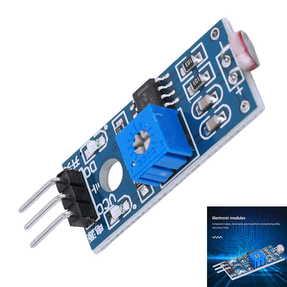 LM393 Light Sensor Switch Module with Digital Analog Output for Arduino ...
