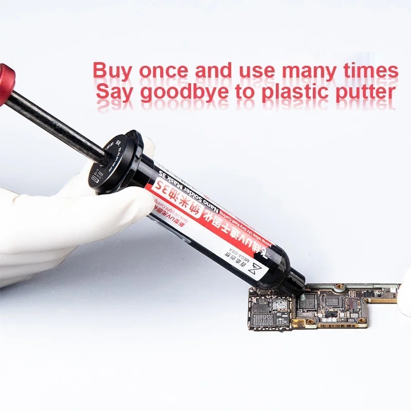 Aluminum alloy syringe push rod for mobile phone repair soldering oil ...