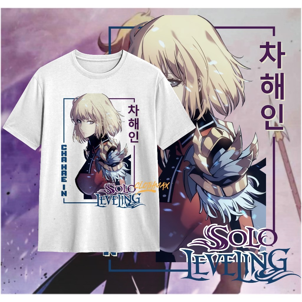 T-shirt Sung Jin Woo T-shirt Anime Sung Jin-Woo Et Cha Hae-In - Manches Courtes, Col Rond - Unisexe - Taille XXS à 4XL