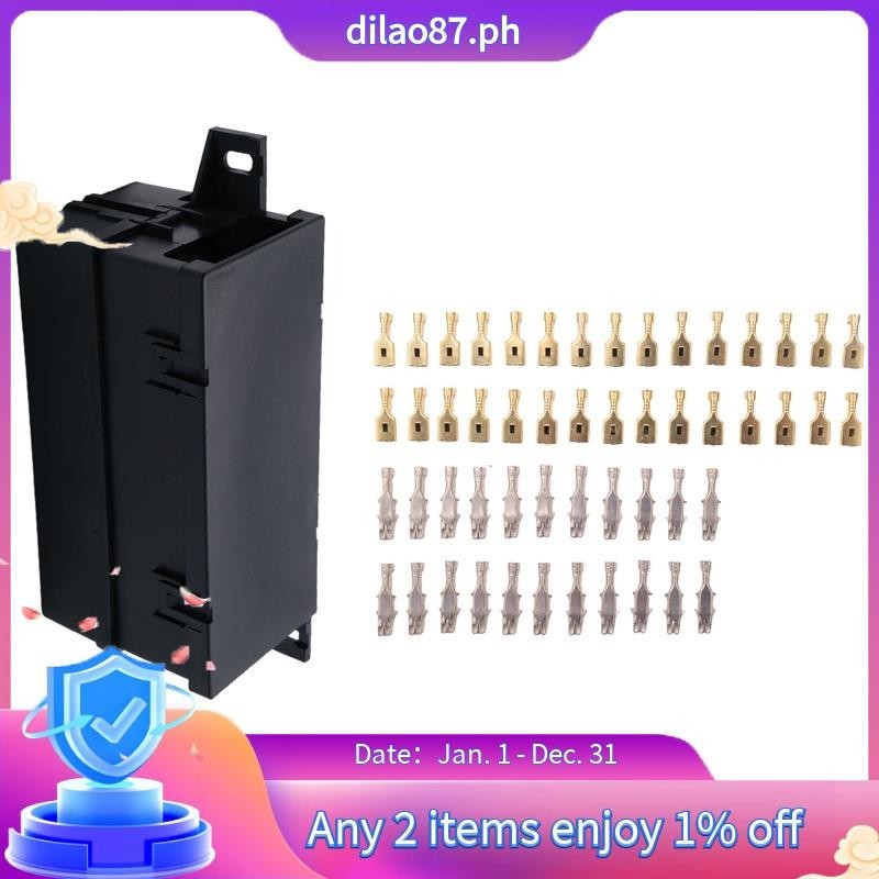 Car 11 Way Fuse Holder Relay Box with Terminals Relays Waterproof ...