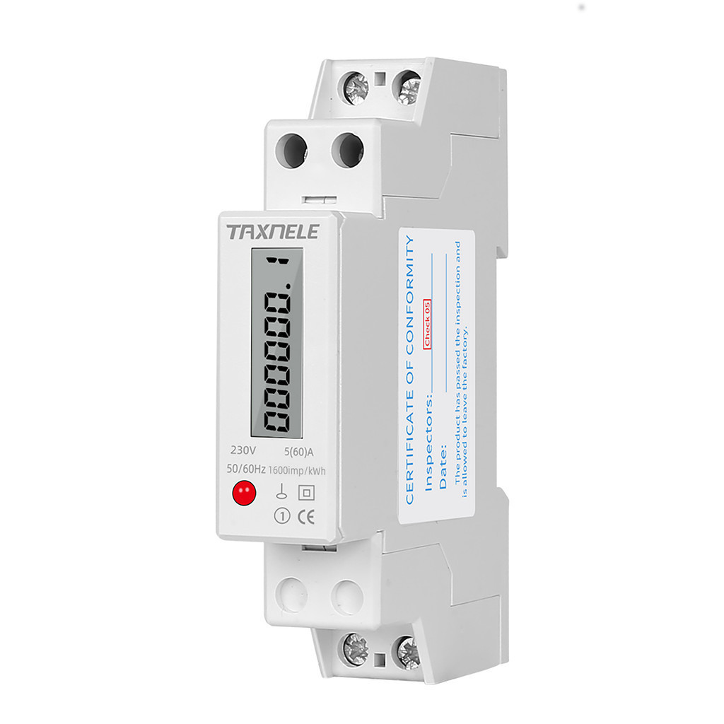 1p single phase digital wattmeter power consumption energy meter kwh ac