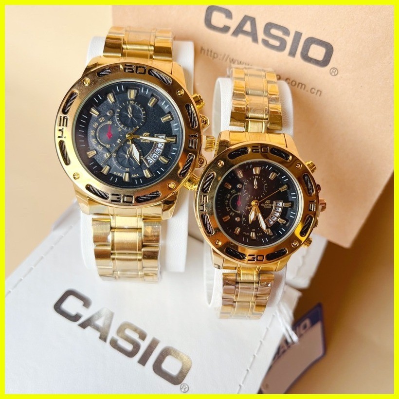 Casio stainless fashion relo couple watch for men women waterproof like