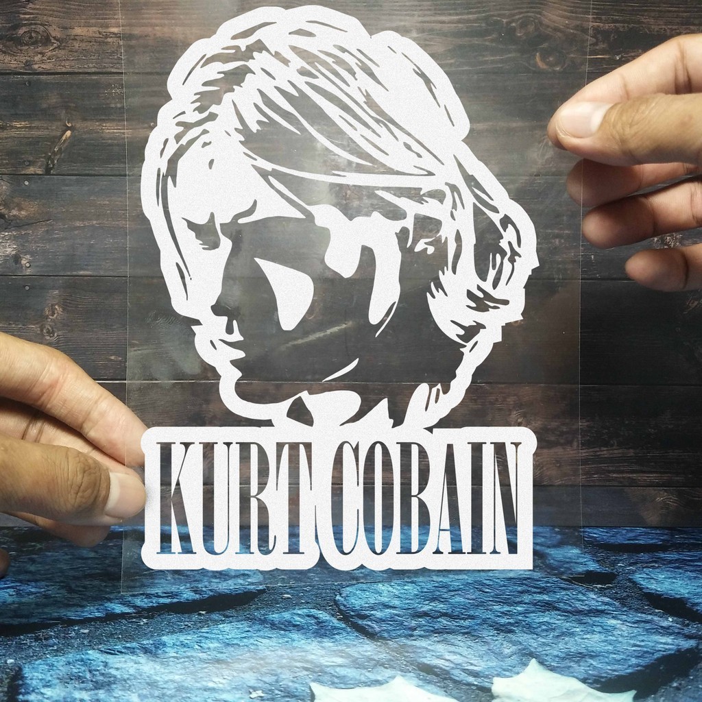 JDM Project - Cutting Sticker Kurt Cobain (Nirvana) Cool Glass Car ...