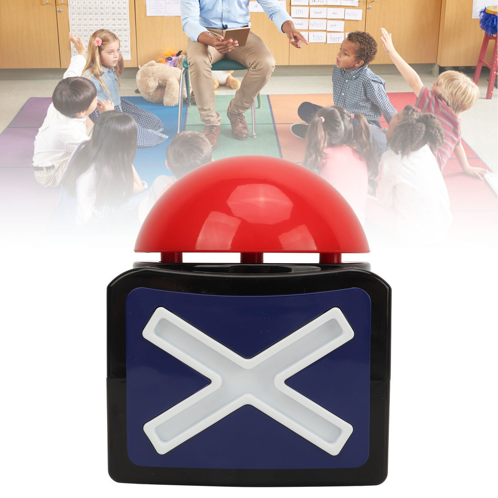 HEO~Game Buzzer Large Pressing Button Funny Loud Sounds Buzzer Alarm ...