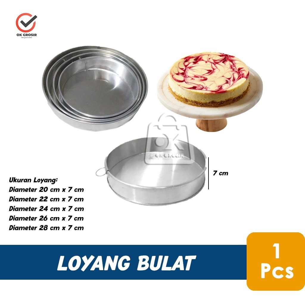 Round Cake Pan/Sponge Pan/Cheesecake 7cm High (1Pcs) | Shopee Philippines