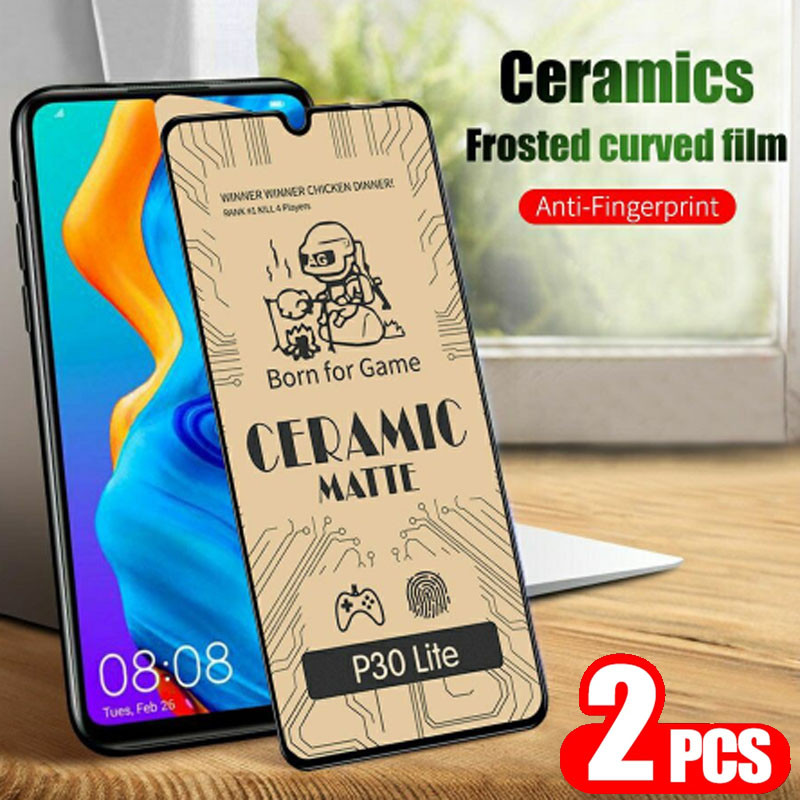 2PCS Matte Ceramic Tempered Glass Screen Protector for TECNO Camon ...
