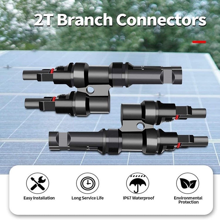 2input 1output Multic Contact MC4 T Solar Branch Connector PV Solar ...
