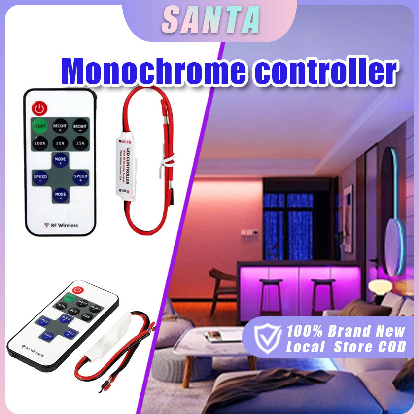 12V RF 11-key Wireless Remote Switch Dimmer Controller for Mini LED ...