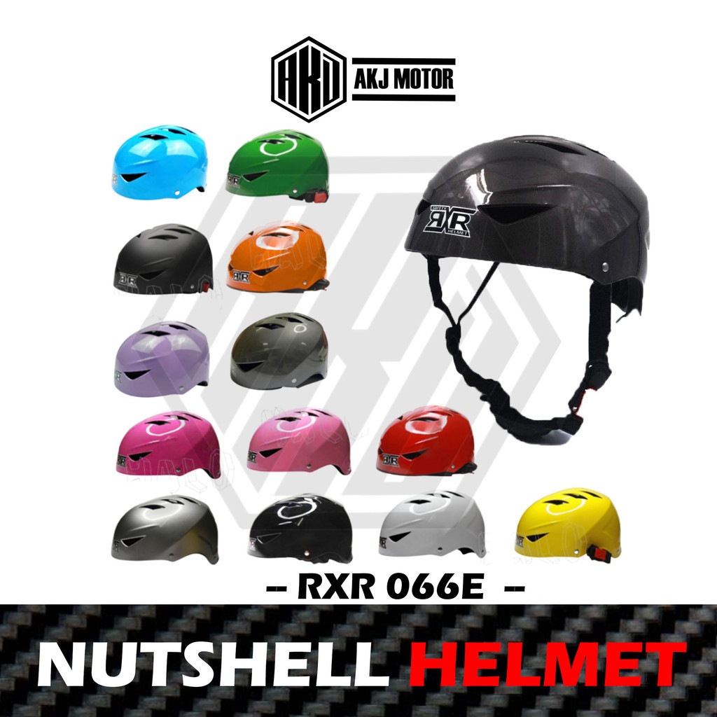 RXR 066E Motorcycle/ Bike Nutshell Open Face Helmet | Shopee Philippines