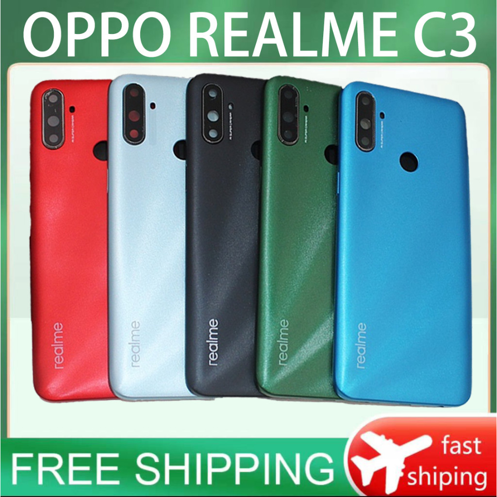 Custodia Compatibile con Realme C3 Custodia per Cellulare con Cuciture a Diamante per Ragazze, Fondina Portafoglio per Cellulare, Portacarte, Supporto, Chiusura a Cuore con Strass Lucido,Red
