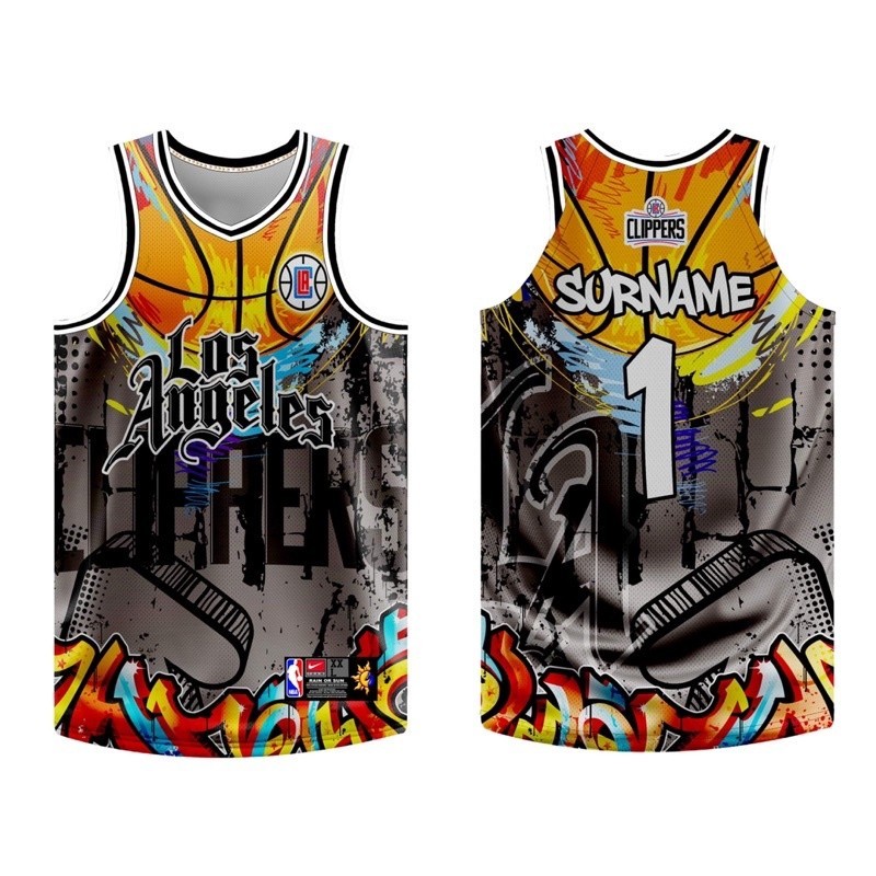 Basketball Jersey Full Sublimation Customized Name and Number LA ...