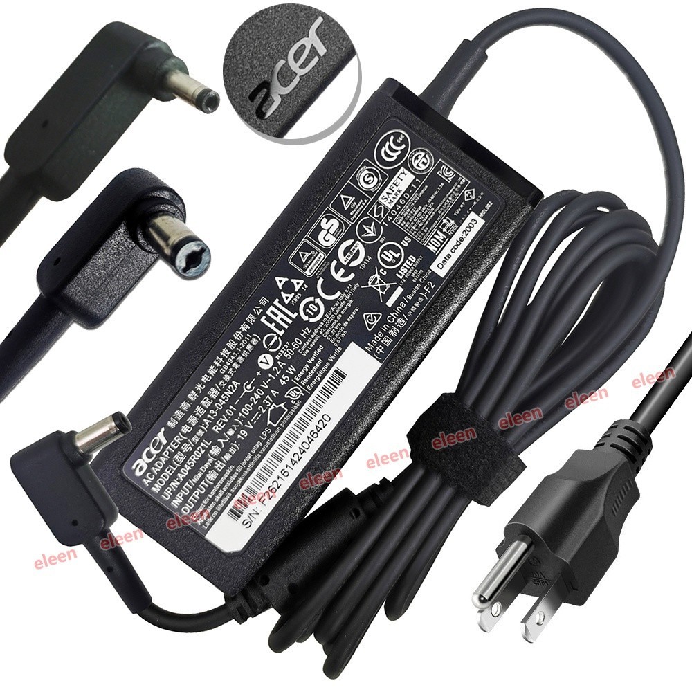 New 19V 45W 2.37A Laptop AC Adapter Charger For Acer A13-045N2A PA-1450 ...