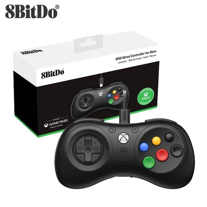 8BitDo M30 Wired Gaming Controller Gamepad for Xbox One Series X S and ...