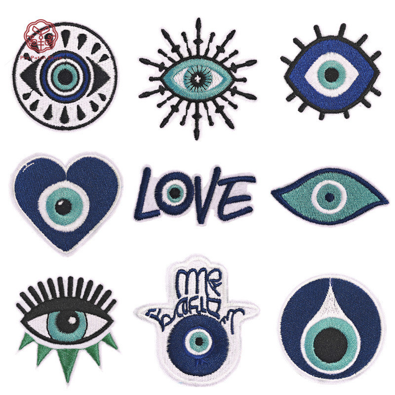 Pro Patch Store Devil's Eye Blue Series DIY Embroidery Patches for ...