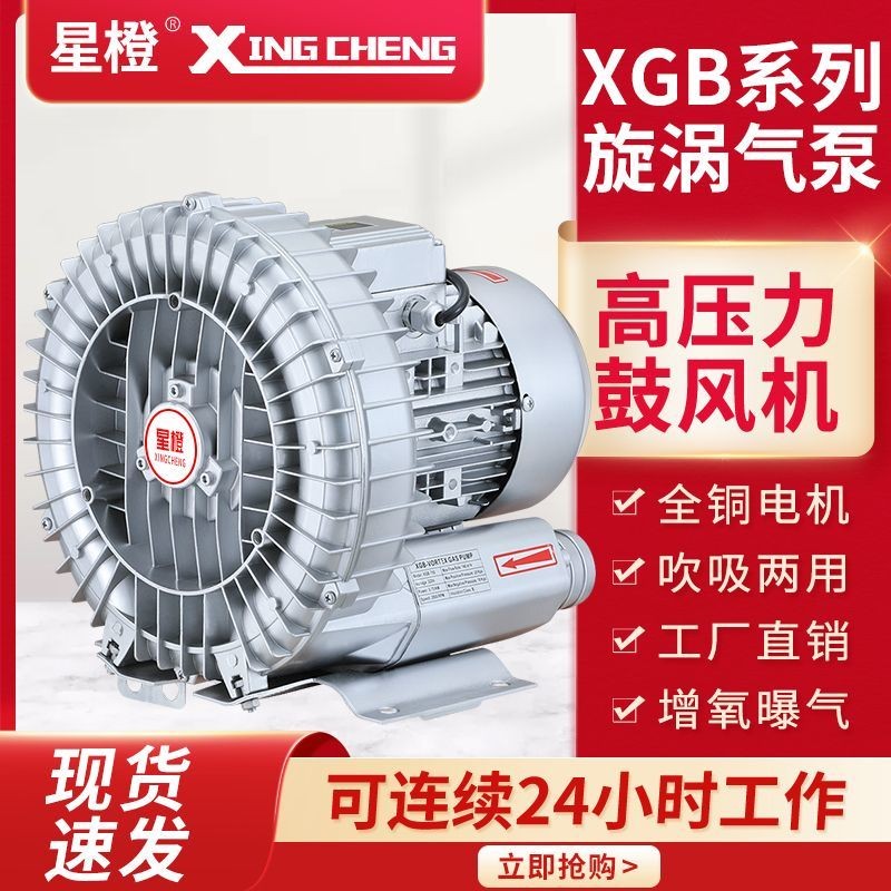 High Pressure Vortex Fan Industrial Vacuum Pump Fish Pond Aerator ...