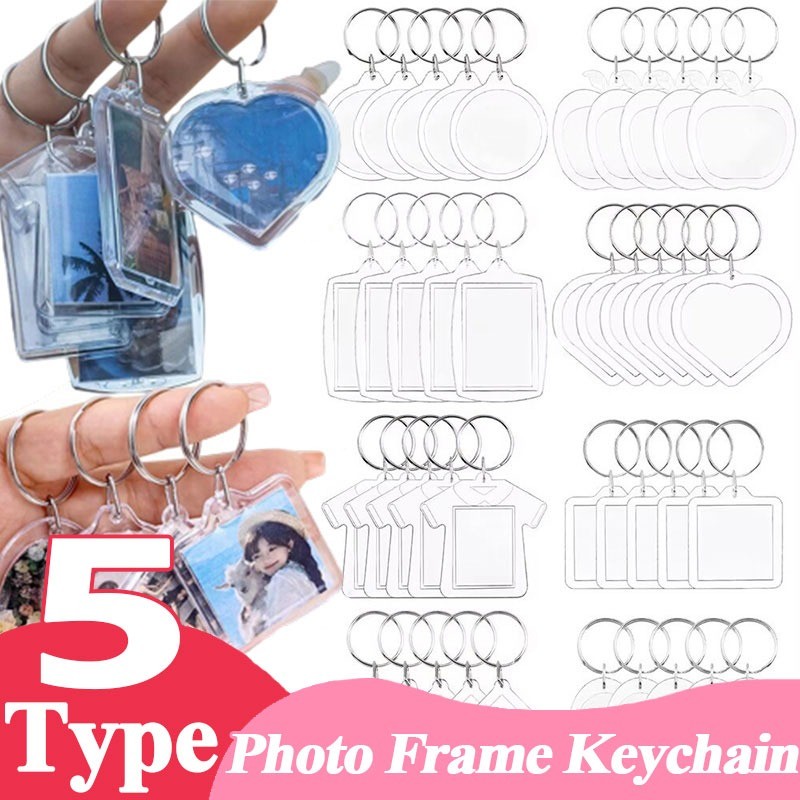 Photo Frame Keychain / Acrylic Picture Souvenir Keyring / Blank Photo ...