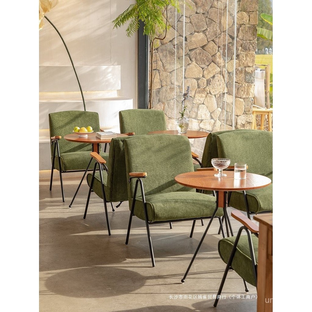 Milk Tea Shop Table and Chair Set Dessert Shop Cafe Sofa Booth Meeting ...