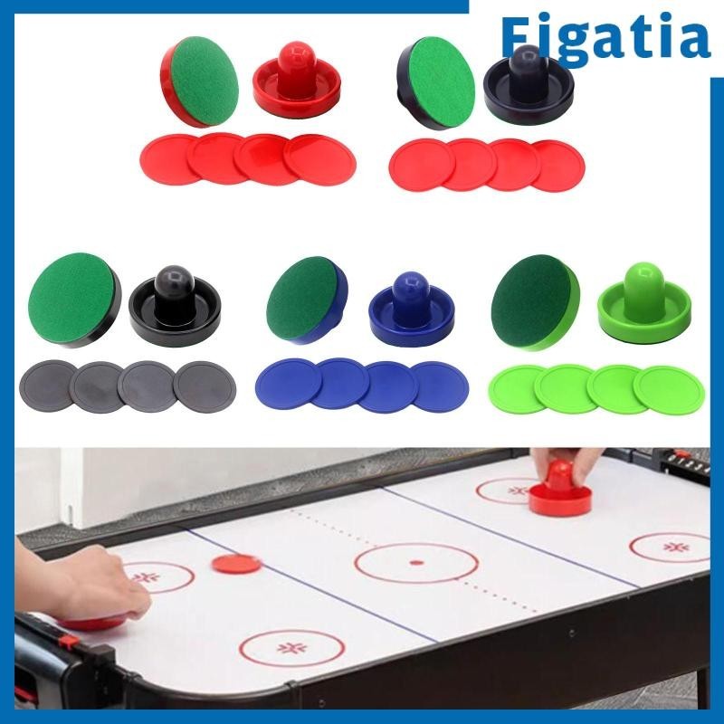 [Figatia] 1 Set Mini Air Hockey Pushers and Air Air Hockey Paddles Goal