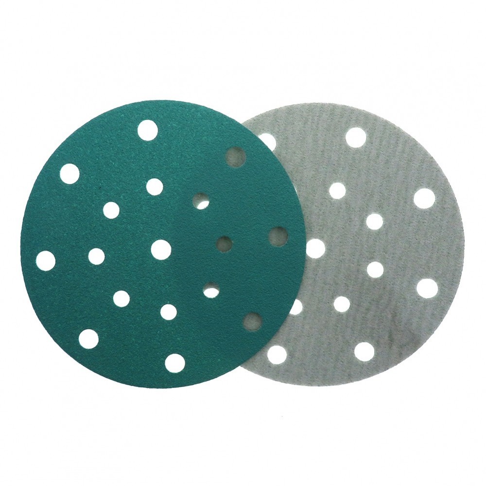 Heavy Duty 6 Inch 17 Hole Sanding Discs for Automotive Paint and